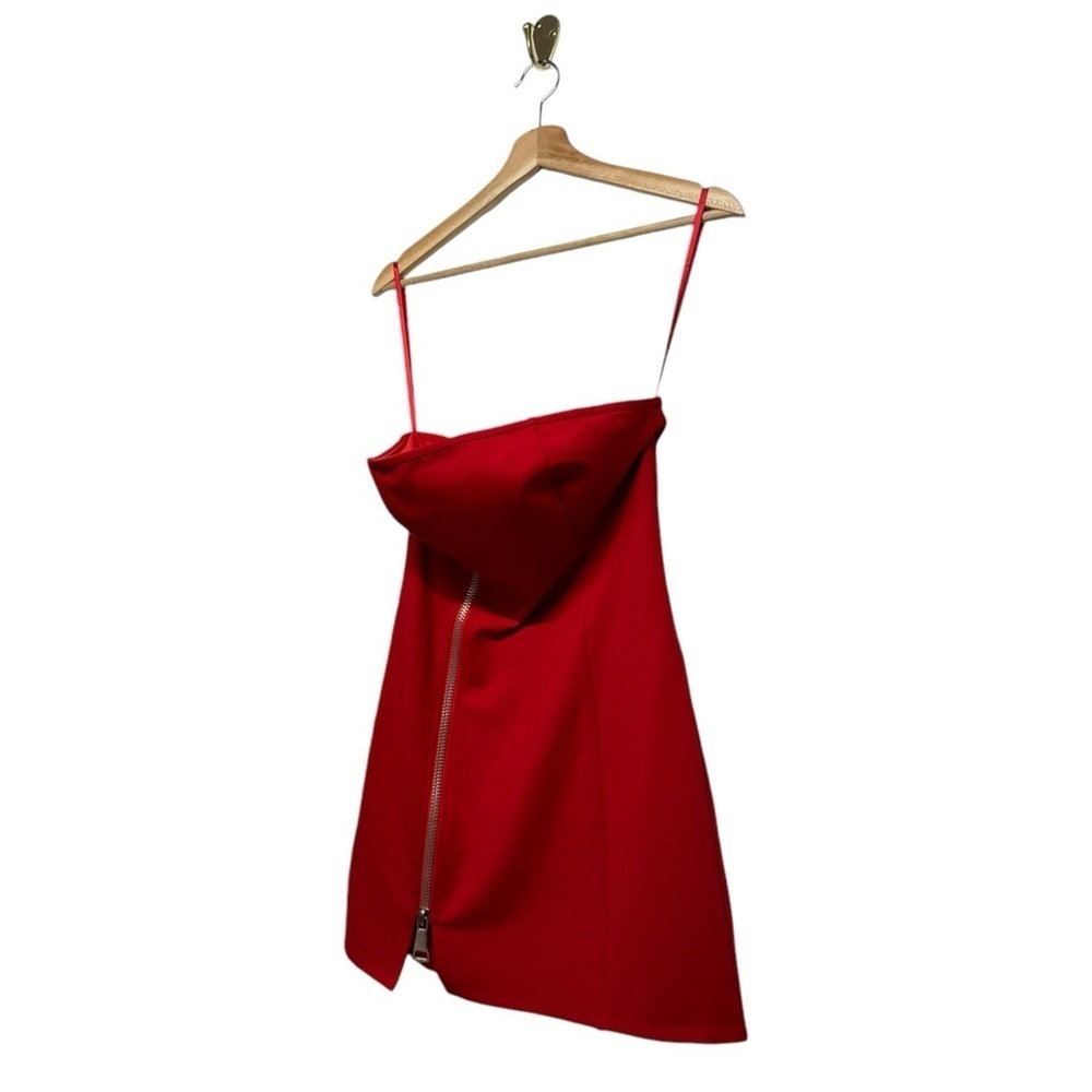 NWT REOLVE BY THE WAY. Melodie Strapless Zip Dress Red S - Picture 5 of 9